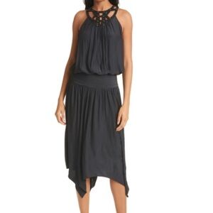 Ramy Brook Ruthie Black Sleeveless Dress size Large NWT